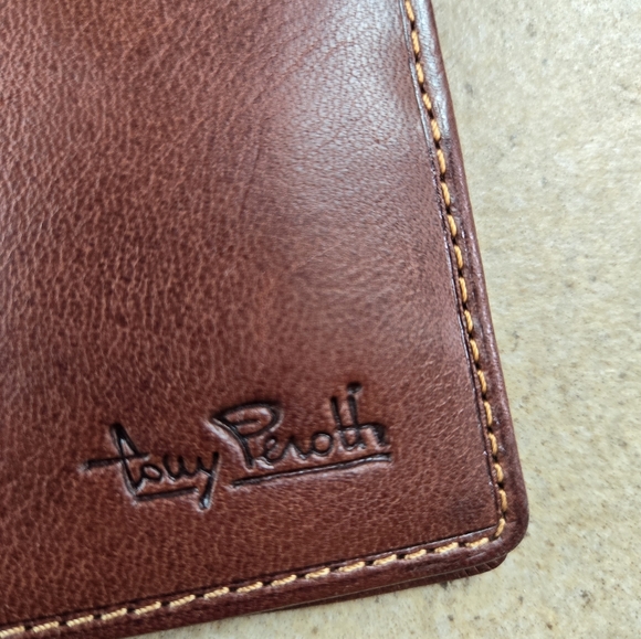 Tony Peroth Wallet Leather Italy Quality Dad Gift Brown RFID - Picture 3 of 13